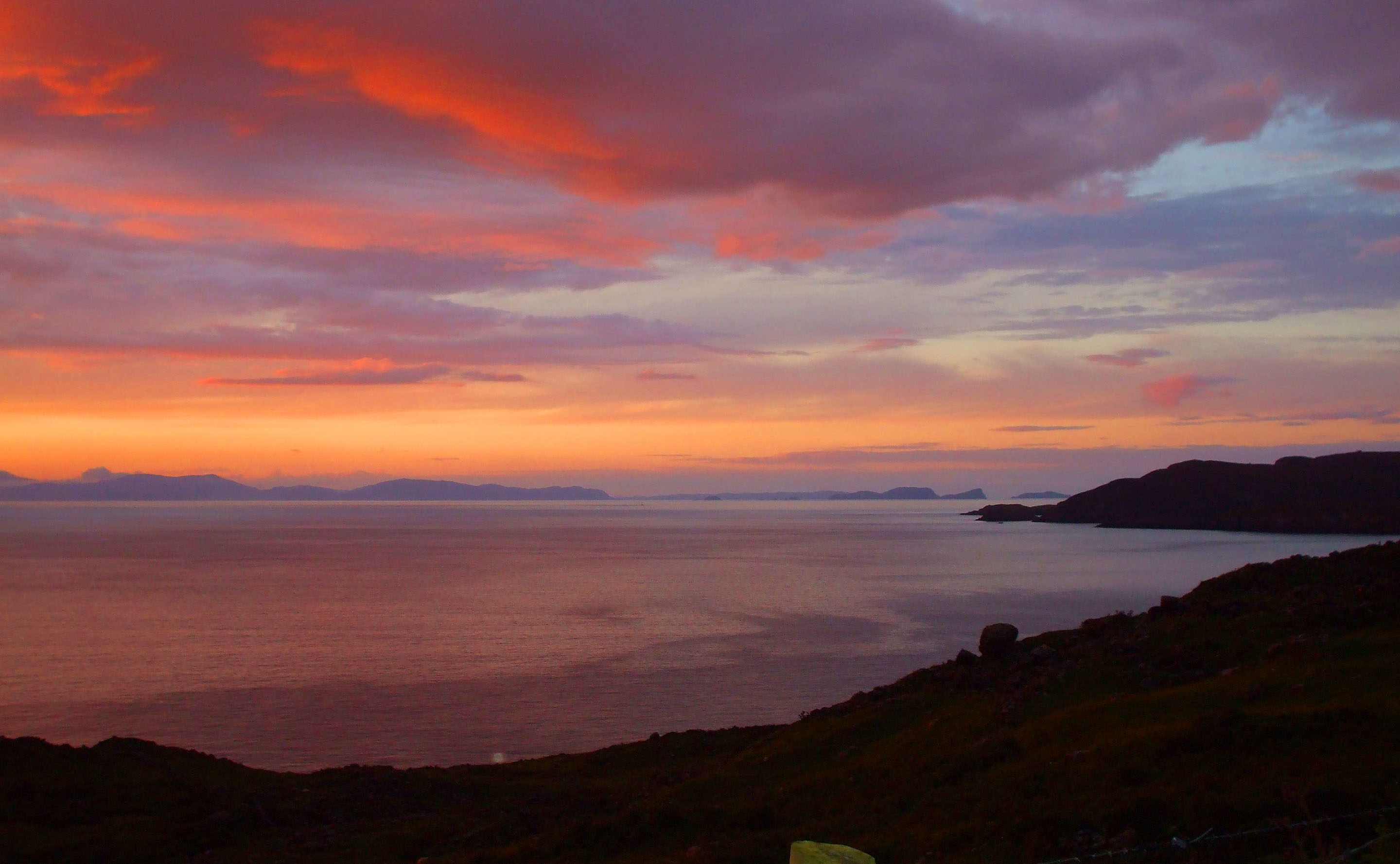 Enjoy sea views looking towards the outer Isles at Aird Cottage Self Catering Accommodation
