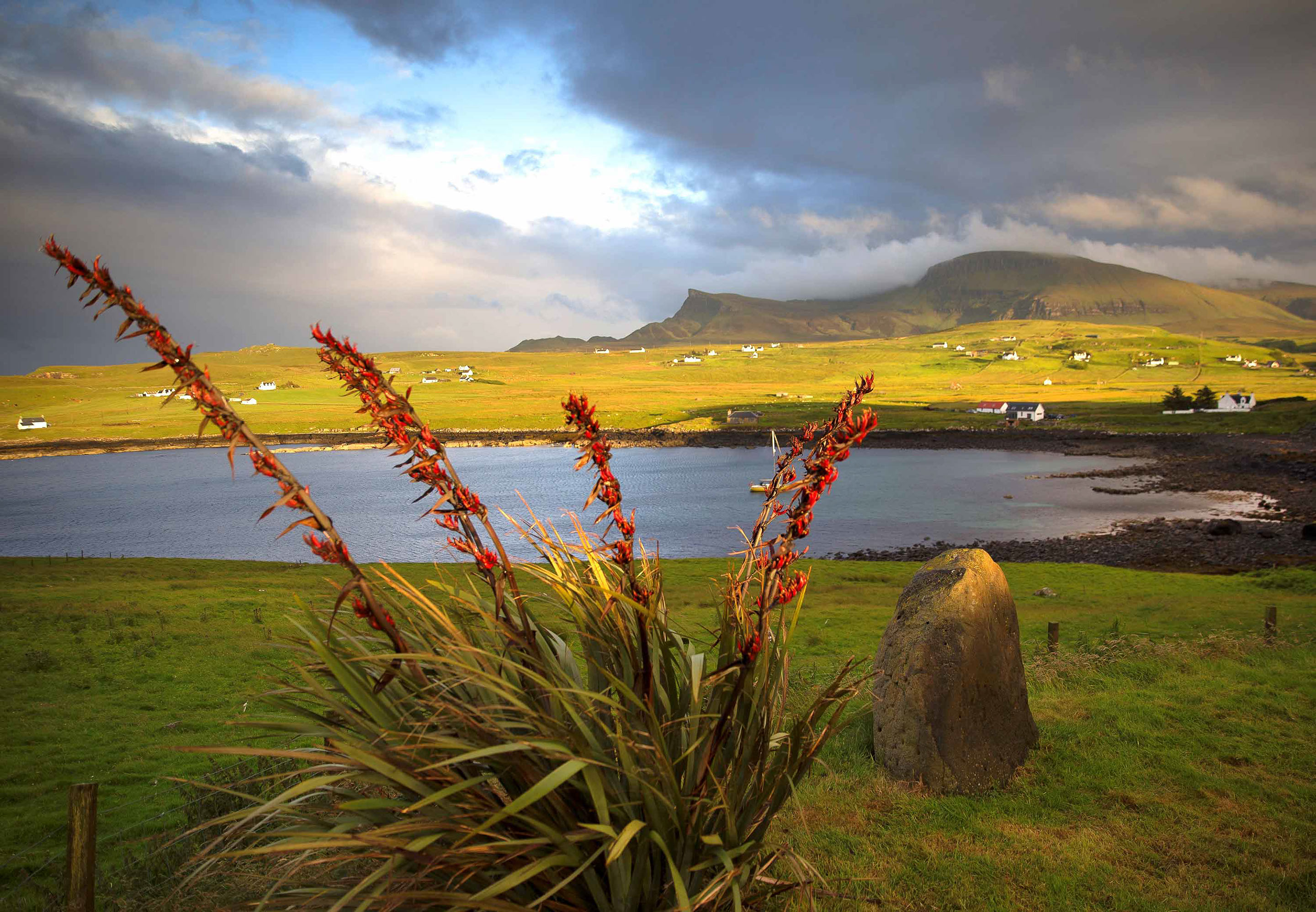 Enjoy sea and mountain views at Aird Cottage self catering accommodation on the Isle of Skye