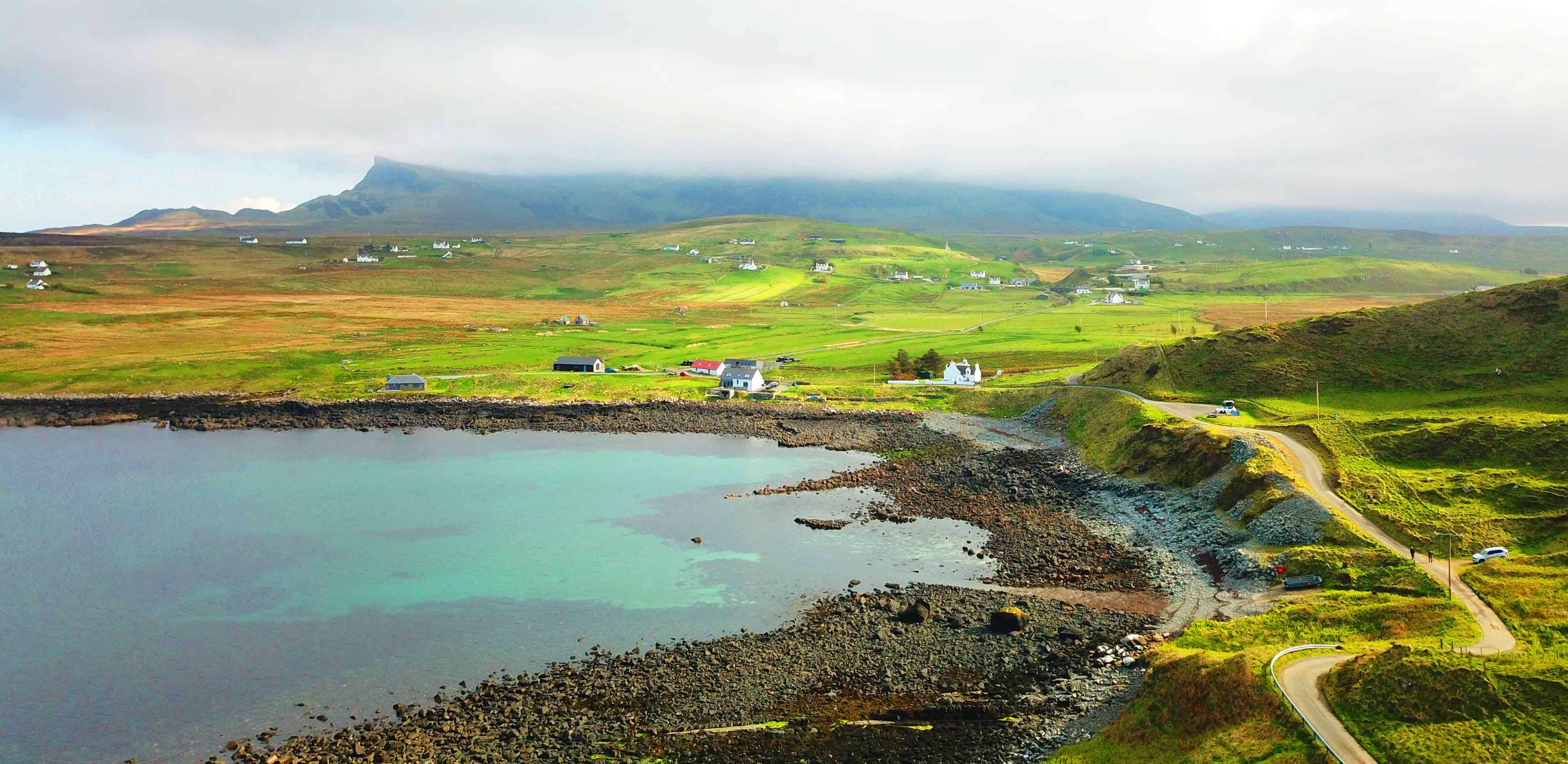 Aird Cottage self catering property is located in the North of Skye with sea and mountain views