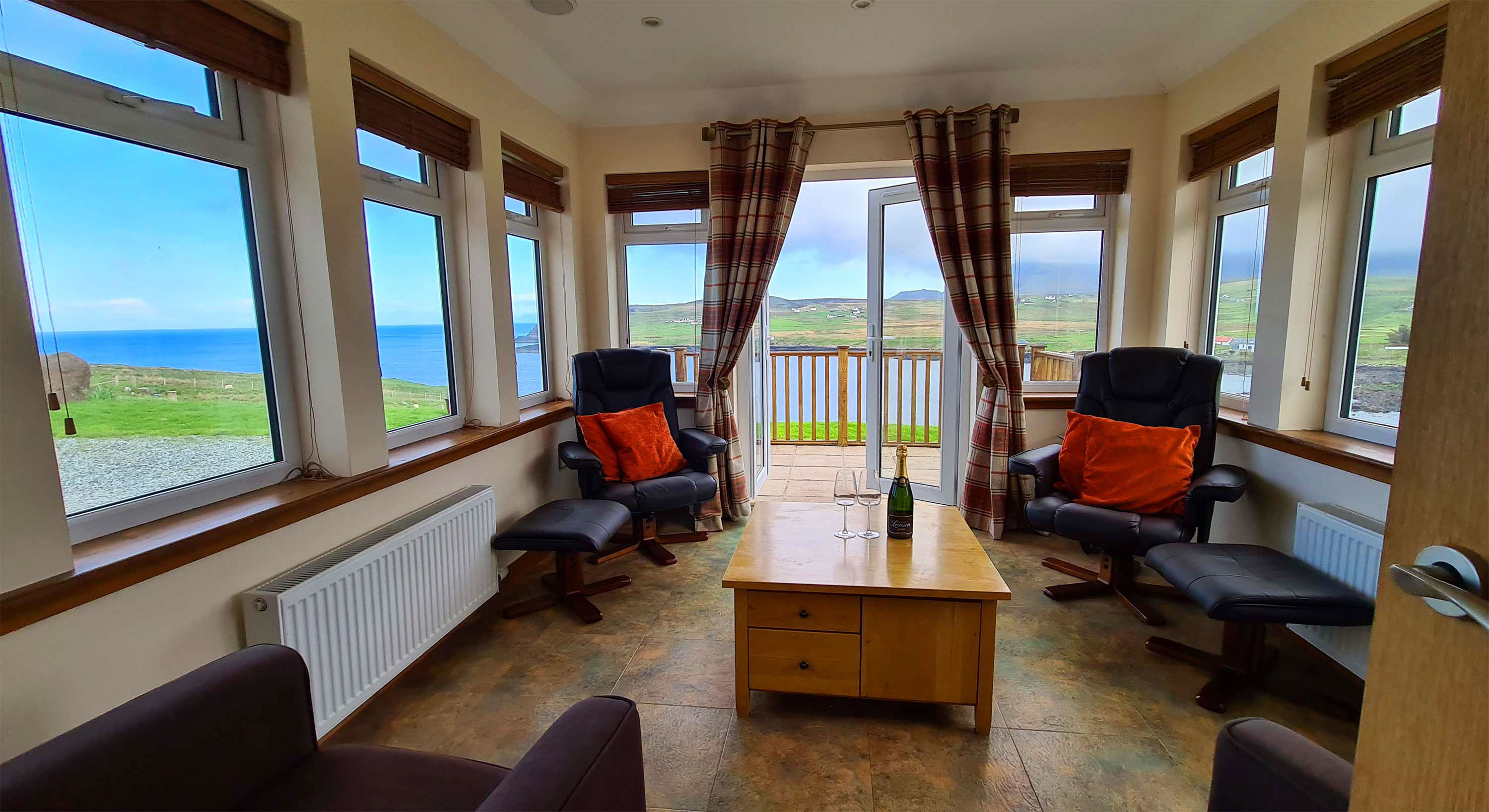 Aird Cottage Self Catering Accommodation in the North of the Isle of Skye offers stunning sea views